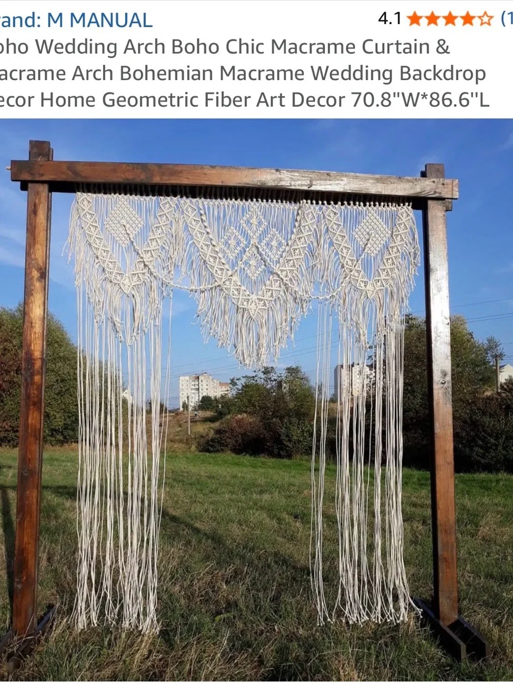 Amazon Cream Macrame Wall Hanging - Boho Fringe Tapestry